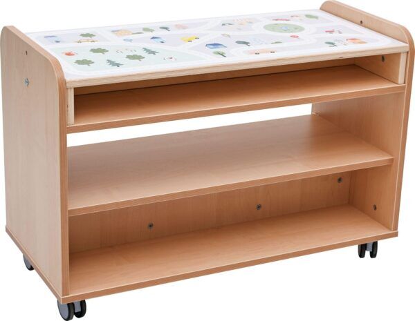 Verrijdbare Speeltafel berken – Inclusief Wegenblad