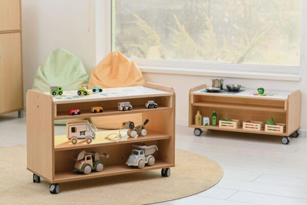 Verrijdbare Speeltafel berken – Inclusief Wegenblad