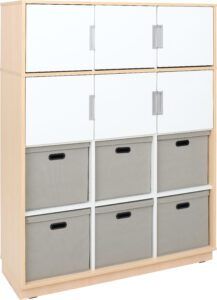 Lumo Kast 1 - Berken met Wit