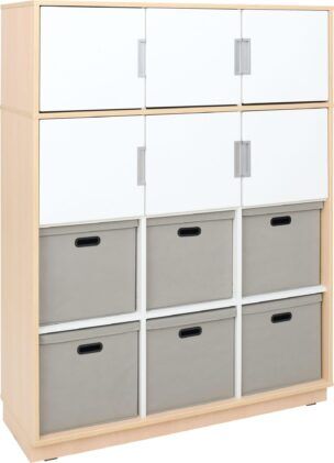 Lumo Kast 1 – Berken met Wit