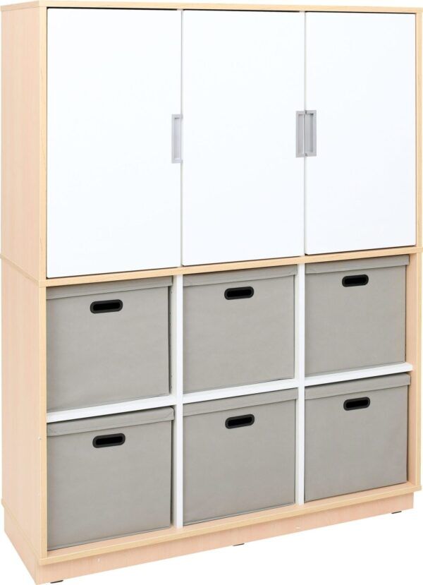 Lumo Kast 2 – Berken met Wit