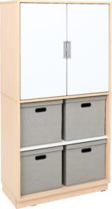 Lumo Kast 6 - Berken met Wit