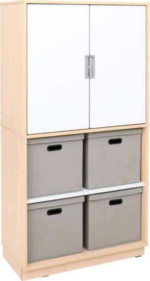 Lumo Kast 6 – Berken met Wit