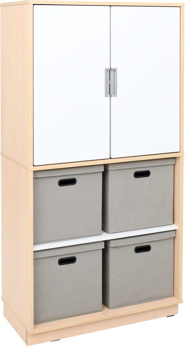 Lumo Kast 6 – Berken met Wit