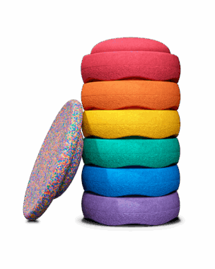 Stapelstein® Regenboog – Set 6+1.