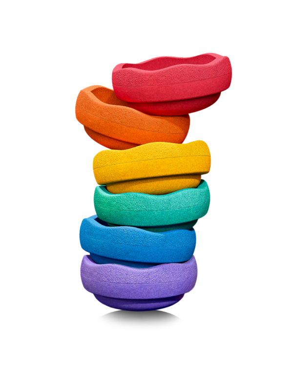 Stapelstein® Mini Regenboog – Set van 6.