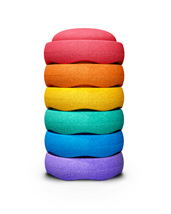 Stapelstein® Mini Regenboog – Set van 6. foto 2