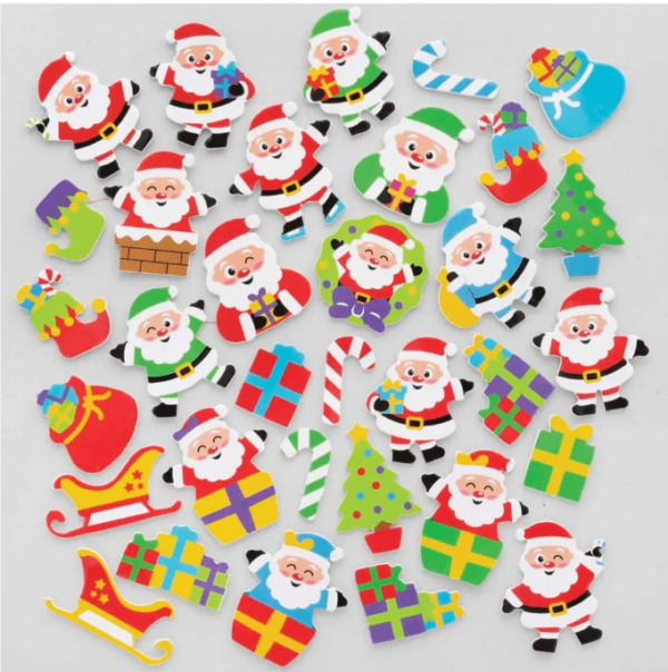120 Kerst Foam Stickers foto 1