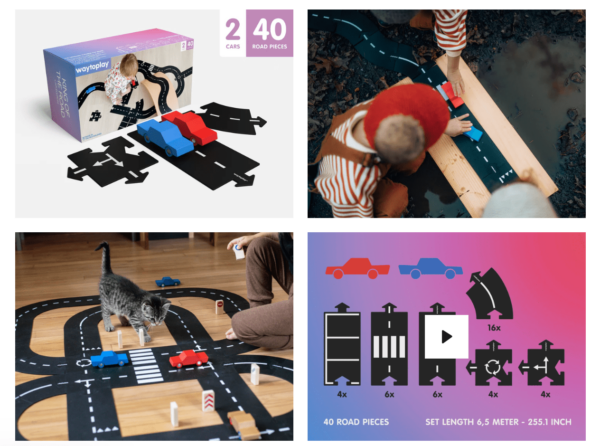 Waytoplay King of the Road 40-delig met 2 auto’s foto 1