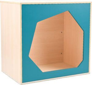 Huisje - Terugtrekplekje - Berken  Blauw 90 x 60 x 86,6 cm