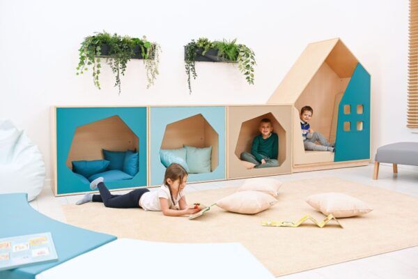 Huisje – Terugtrekplekje – Berken Beige 90 x 60 x 86,6 cm foto 2