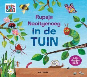 Boek – Rupsje Nooitgenoeg in de tuin (flapjesboek)