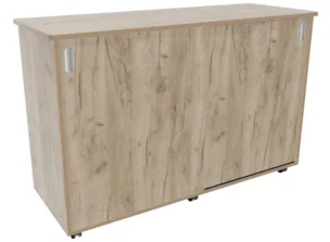 Flex-kast 4B laag, Schuifdeuren Grey craft oak foto 2