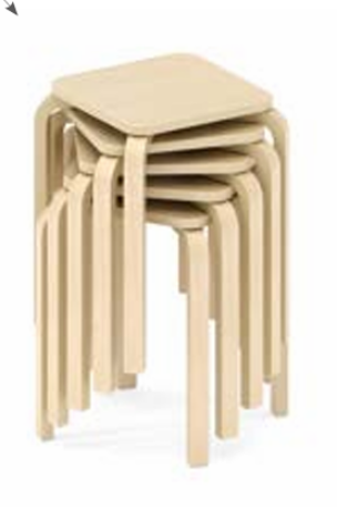 Stapelkruk OLA 4 stuks – zithoogte 48 cm foto 2