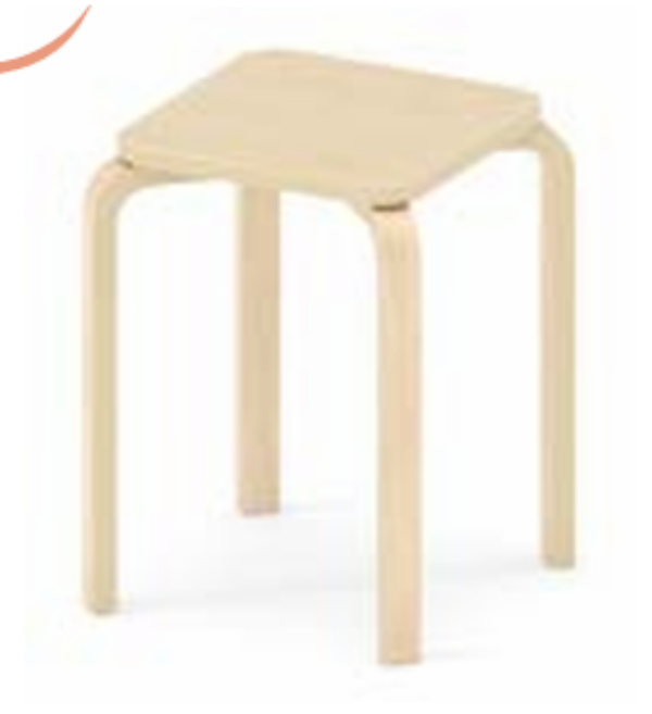 Stapelkruk OLA 4 stuks – zithoogte 43 cm