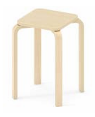 Stapelkruk OLA 4 stuks – zithoogte 48 cm