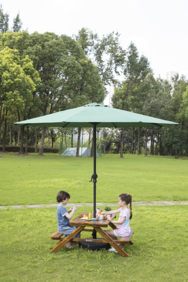 Picknicktafel voor kinderen inclusief parasol
