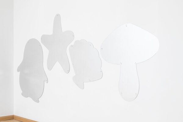 Set van 4 spiegels voor binnen- en buitengebruik