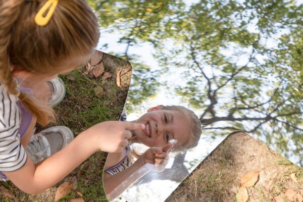 Set van 4 spiegels voor binnen- en buitengebruik