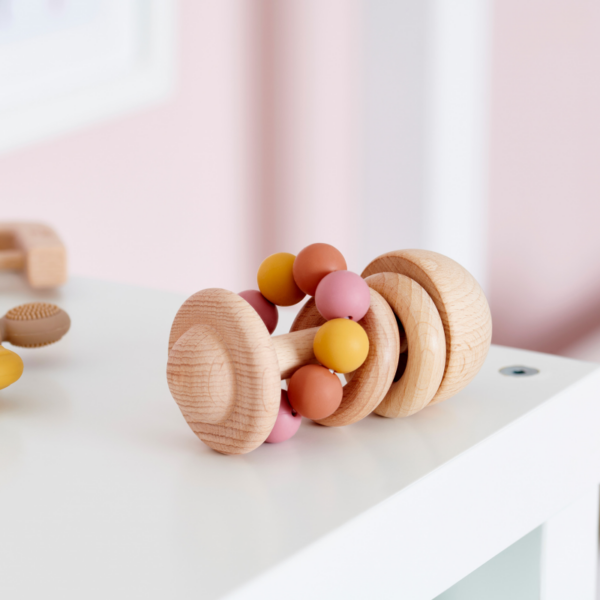 Tickit SiliSoft Baby Kralenrammelaar Aarde