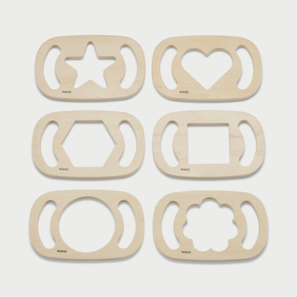 Tickit Easy hold panelen – Vormen kijkers 6 stuks