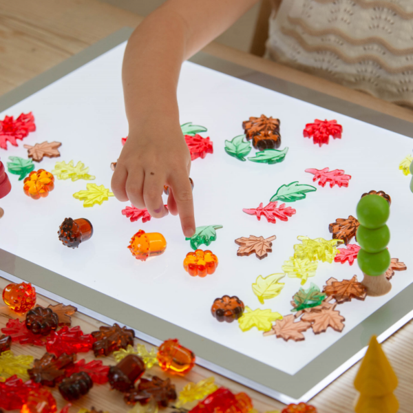 Tickit Transparante Gekleurde Bladeren en Zaden – 120 stuks