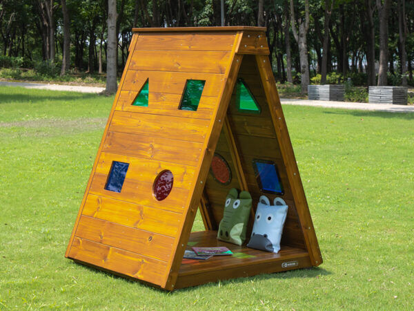 Houten Buiten Speelhuis Kruiptunnel 1