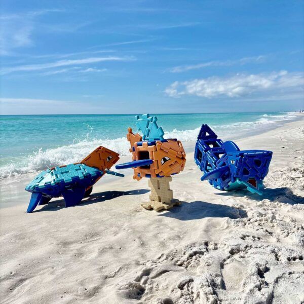 Giant Polydron Zeedieren Set 66-delig