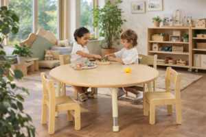 Tafels, stoelen en banken