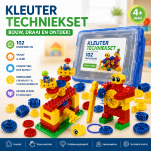 PMOT Kleuter techniekset – 102 delig