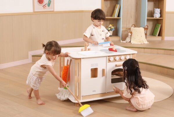 Alles-in-1 Speelcentrum met Keuken & Wasmachine