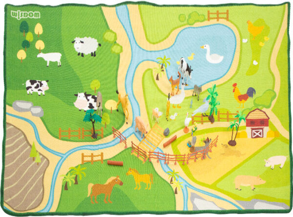 Speelmat Boerderij – 200 × 150 cm