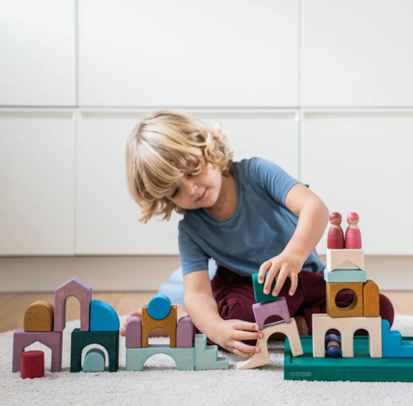 Grimms Kleine blokkenset Floors – 26 stuks