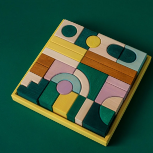 Grimms Kleine blokkenset Movement – 31 stuks