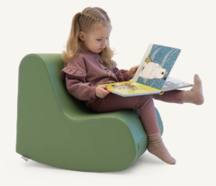 Rocking Chair Soft Play Poef – Groen Schommelstoel