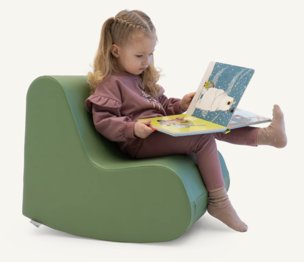 Rocking Chair Soft Play Poef – Groen Schommelstoel