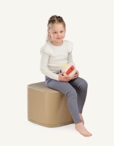 Iglu Cube Softplay Poef - Beige 31 cm