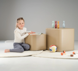 Iglu Cube Softplay Poef – Beige 31 cm foto 2