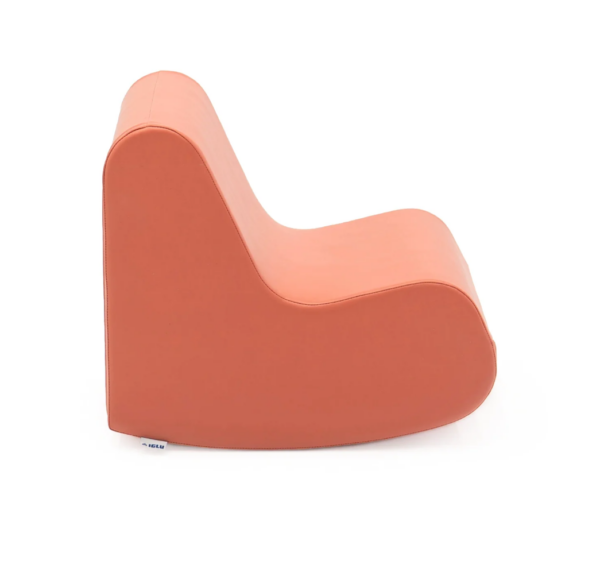 Rocking Chair Soft Play Poef – Zalm Roze Schommelstoel