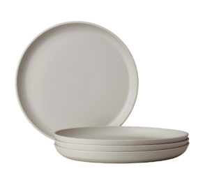 Mepal Plat bord Silueta 26 cm set 4 stuks – Nordic white