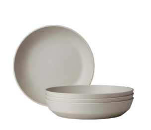 Mepal Diep bord Silueta 21 cm set 4 stuks – Nordic white