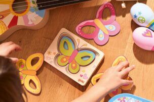 Goki Houten Lagenpuzzel Vlinder