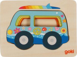 Goki Houten Lagenpuzzel Auto