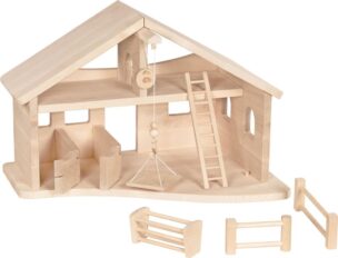 Holztiger Houten Boerderij – Schuur Met Touwlier