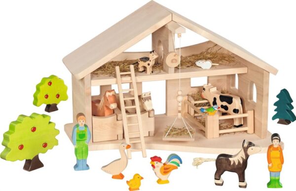 Holztiger Houten Boerderij – Schuur Met Touwlier