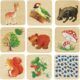 memory dieren in het bos
