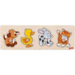 Goki Houten Steekpuzzel – Dieren
