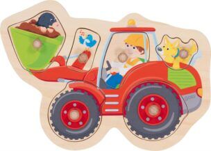 Goki Houten Steekpuzzel – Tractor