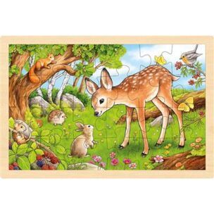 Goki Houten Puzzel Bosdieren – Hert