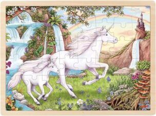 Goki Houten Puzzel Unicorn – Eenhoorn